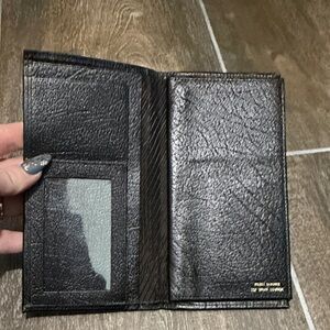 Prince Gardner Vintage Black Leather Wallet